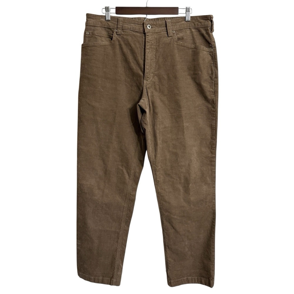 Duluth Trading corduroy pants mens 36x30 neutral business casual preppy academia
